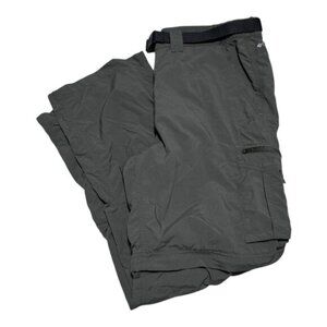 Columbia Nylon‎ Omni-Shade Men's Olive Green Ridge Convertible Pants Men’s 38x30